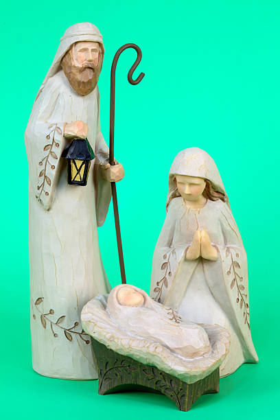 istock Christmas Nativity with Mary Joseph and Jesus 186693477