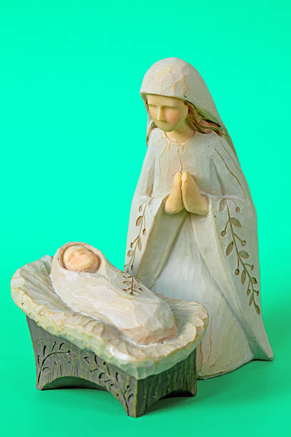 istock Christmas Nativity with Mary and Jesus 186693575