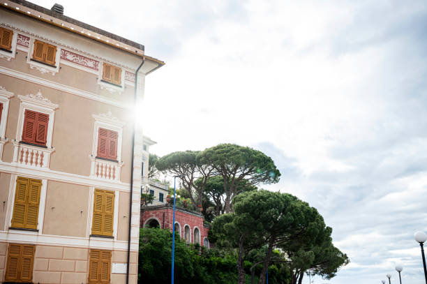 View of the town of Rovinj by the bell tower of the church of Santa eufemia