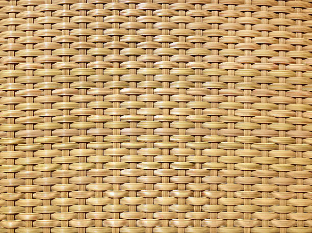 sfondo di vimini (fare clic per ulteriori informazioni) - woven wood textured place mat foto e immagini stock