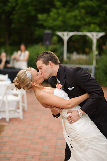 istock Groom Kissing Bride on Wedding Day 186696221