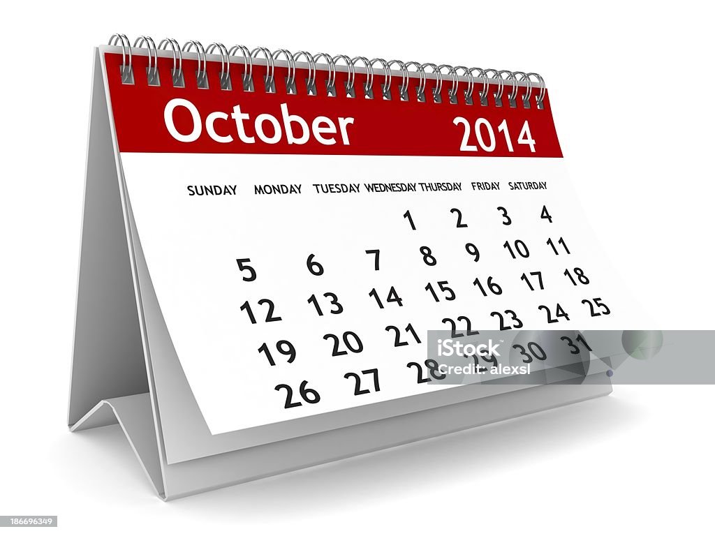 2014 年 10 月のカレンダーシリーズ - 2014年のロイヤリティフリーストックフォト
