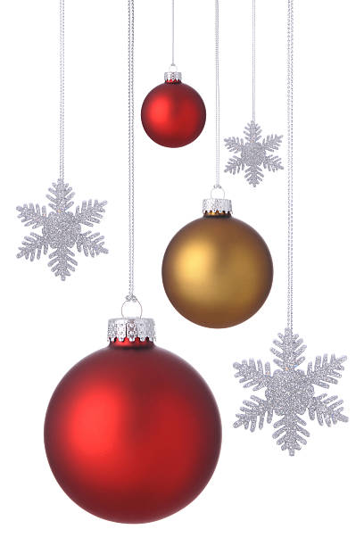 istock Red And Gold Hanging Ornaments 186696738