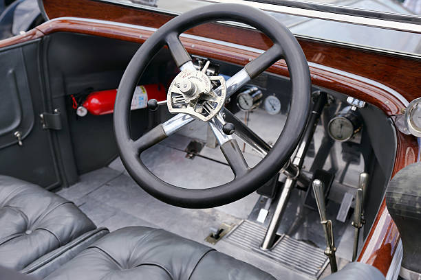 istock Vintage Rolls Royce interior parts 186697682