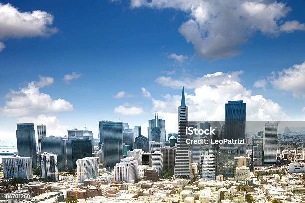 San Francisco Skyline During A Sunny Day Stock Photo - Download Image Now - San Francisco - California, Cityscape, Urban Skyline