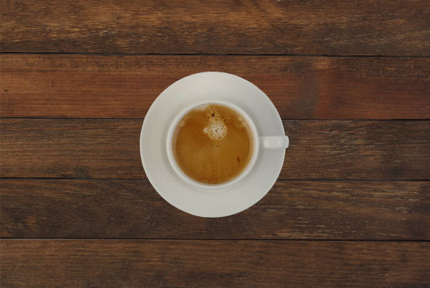 Cup of coffee  on wooden table