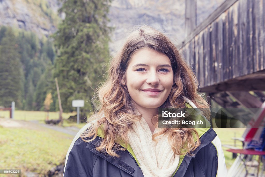 Menina nos Alpes suíços - Royalty-free Europa - Locais geográficos Foto de stock