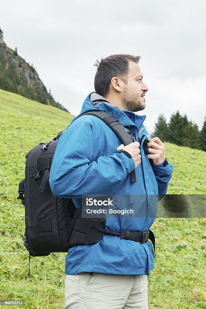 Wanderschuh ist eine Pause - Lizenzfrei Alpen Stock-Foto