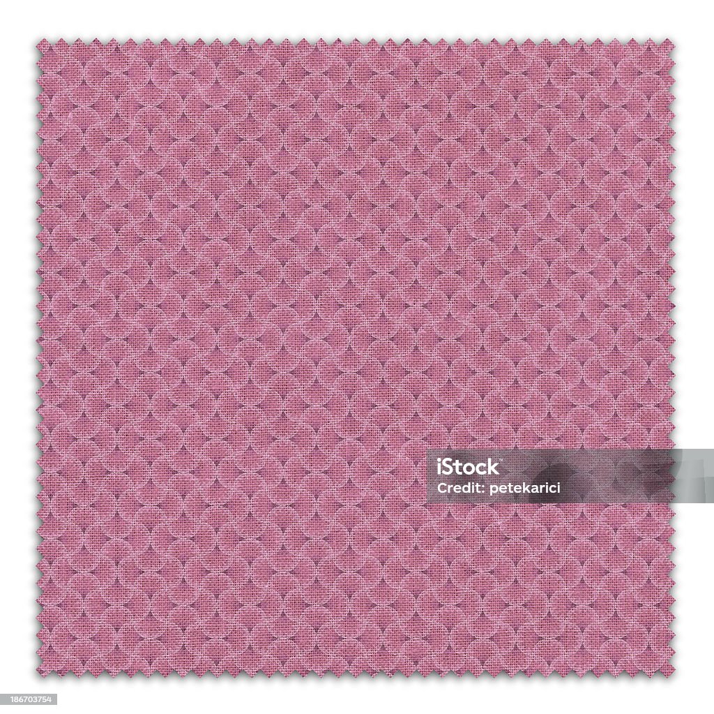 Pinkes Muster-Stoffmuster (Clipping Path) - Lizenzfrei Ansicht aus erhöhter Perspektive Stock-Foto