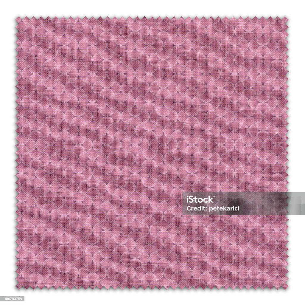 Motif rose tissu Swatch (Tracé de détourage) - Photo de Blanc libre de droits