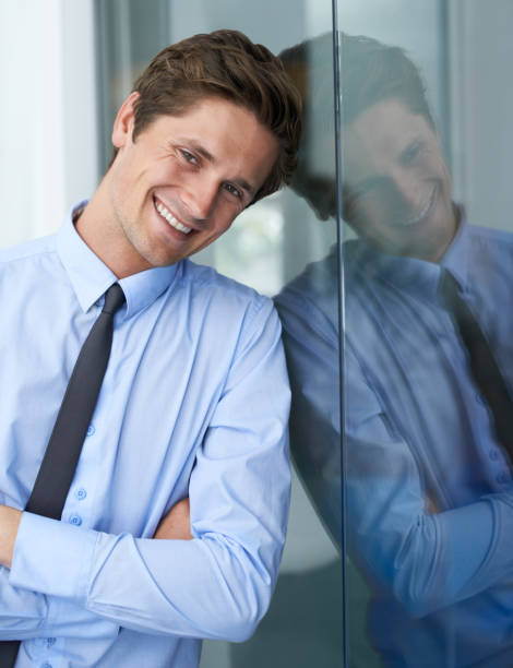 istock Positive young businessman 186703997