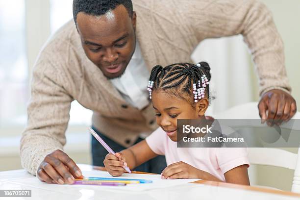 Padre E Hija Foto de stock y más banco de imágenes de 2-3 años - 2-3 años, Adulto, Africano-americano