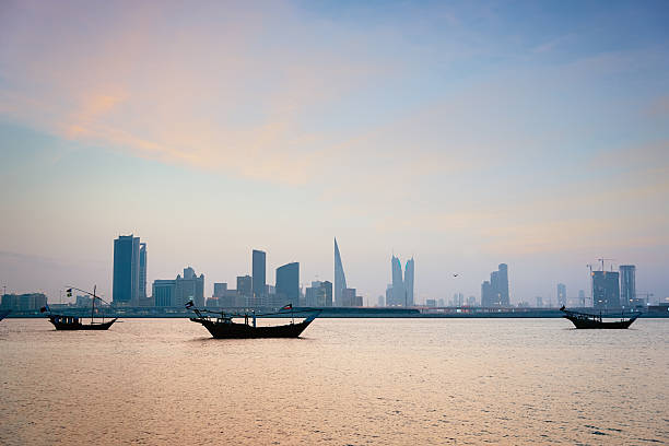 istock Bahrain Manama,Modern Skyline and Traditional Dhows 186705156