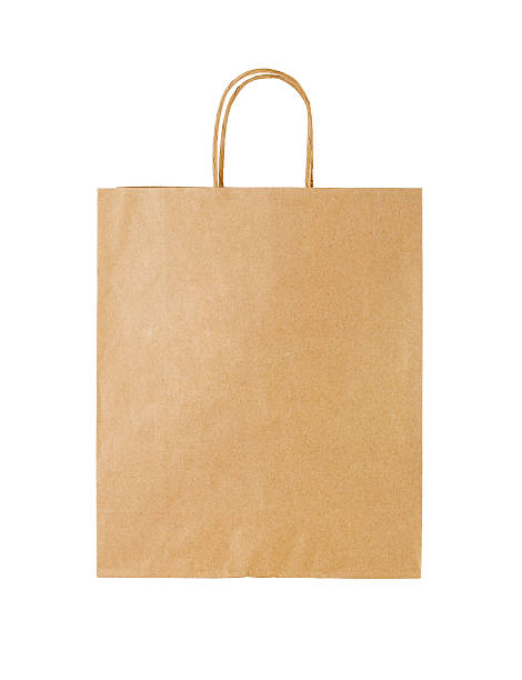 istock Paper shopping bag isolated on white background 186708471