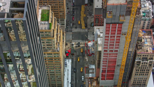 AERIAL Above Madison Square Park, Manhattan, NYC