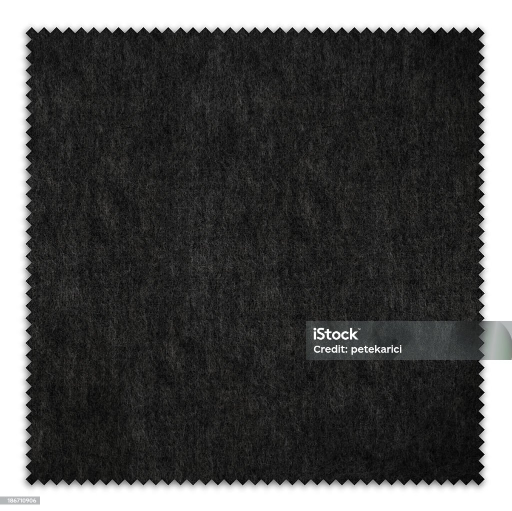 Black Fabric Swatch (Clipping Path)  Beige Stock Photo