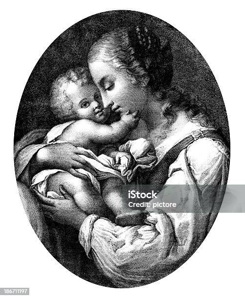 Motherly 사랑입니다 Antonio Allegri da Correggio에 대한 스톡 벡터 아트 및 기타 이미지 - Antonio Allegri da Correggio, 사랑, 새긴 이미지