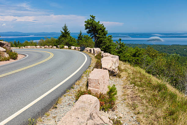 아르카디아 국립 공원의 매인 - cadillac mountain maine new england usa 뉴스 사진 이미지