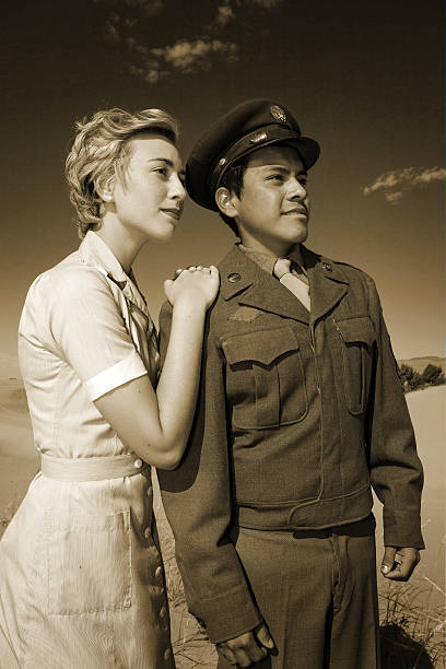 istock Nurse and Soldier WWII 186714085
