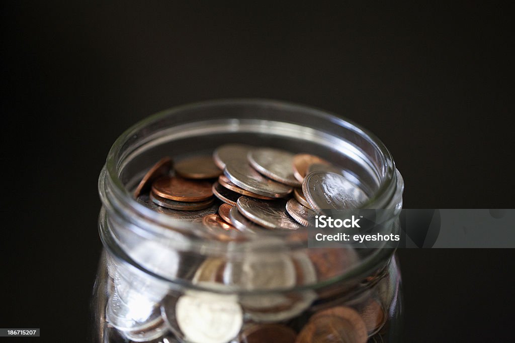 Oszczędności w słoju - Zbiór zdjęć royalty-free (1 cent amerykański)