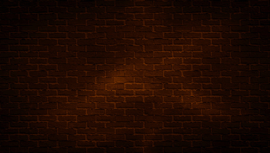 Texture - Brick Wall Background with Spotlights