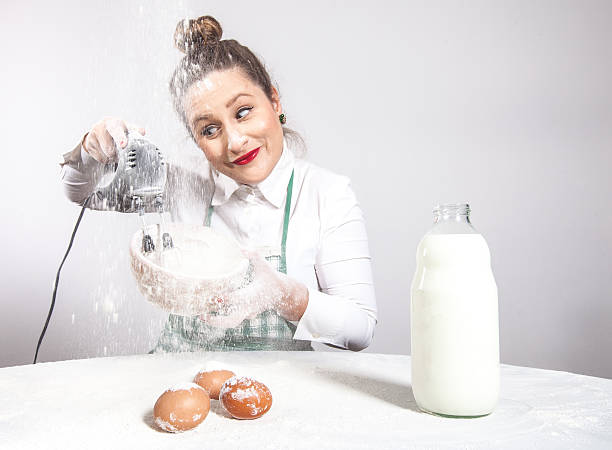 istock Funny housewife 186715728