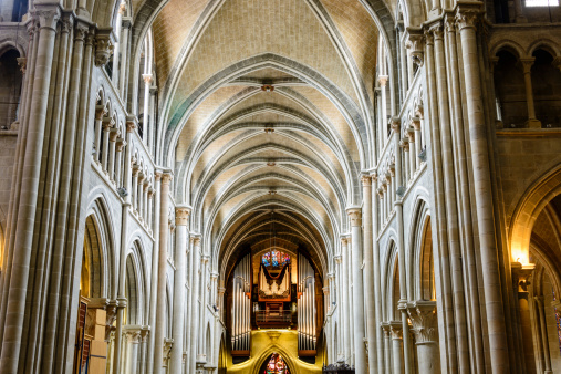 Interior of the Lausanne Cathedral -XXXL