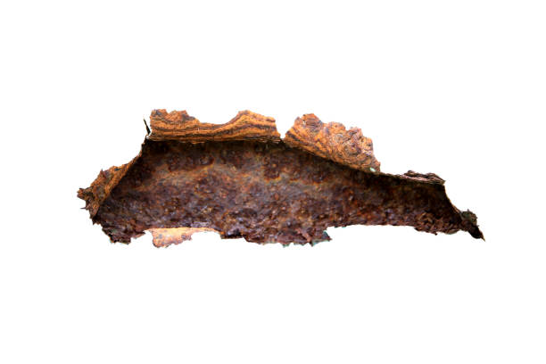 Macro shot of rust on old car