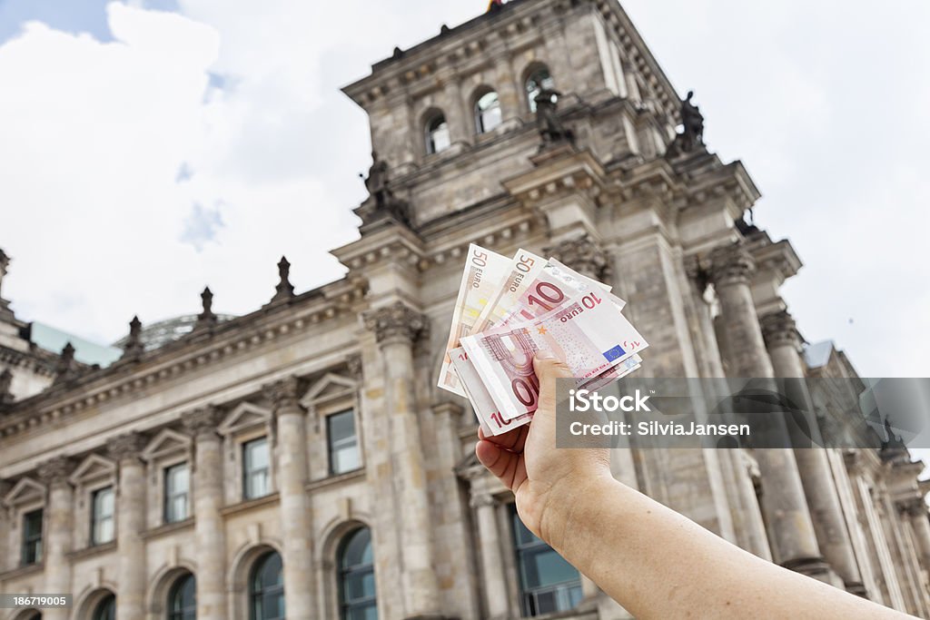 Notas de Euro Reichstag Alemanha - Royalty-free Finanças Foto de stock