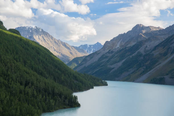 istock Mountainous area with a large lake. 1867191844