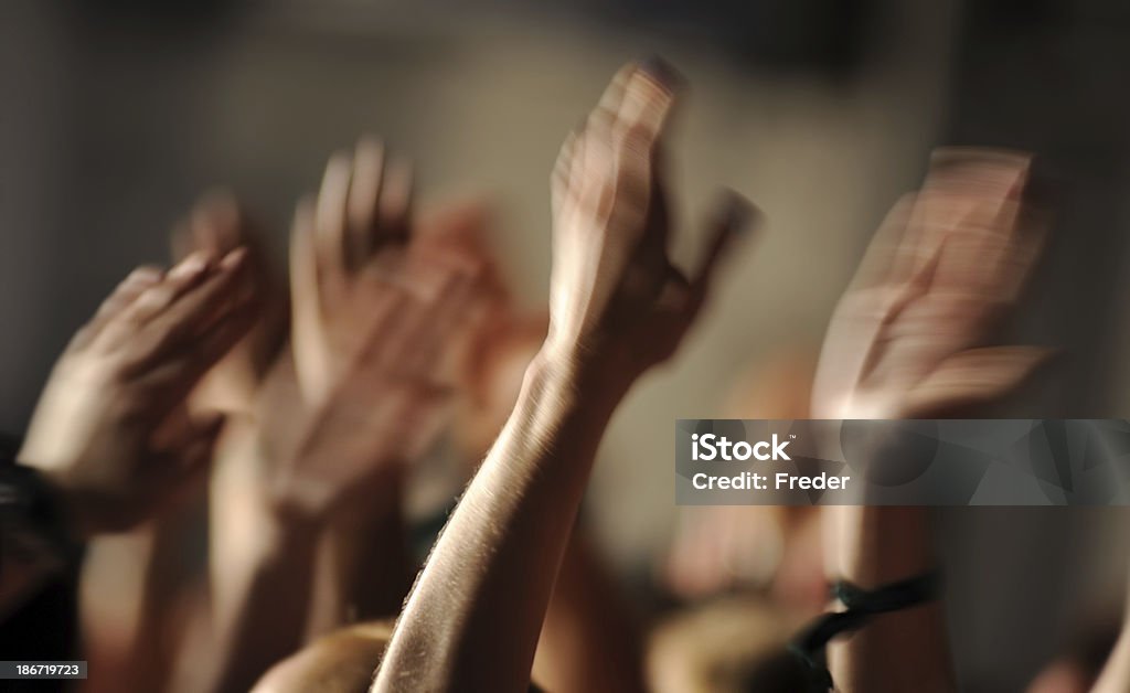 Levantar as Mãos - Royalty-free Aplaudir Foto de stock