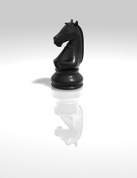 istock chess horse black isolated 186719734
