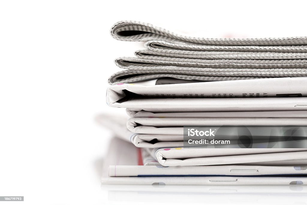 Giornali quotidiani - Foto stock royalty-free di Affari