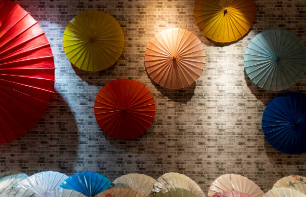 istock Colorful oil paper umbrella 1867203616