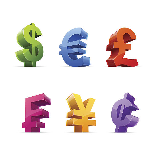 währung symbole - swiss francs stock-grafiken, -clipart, -cartoons und -symbole