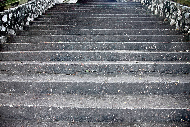 istock Walking stairs made of stone. 186721263