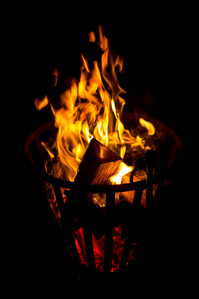 Cestello di fuoco - foto stock