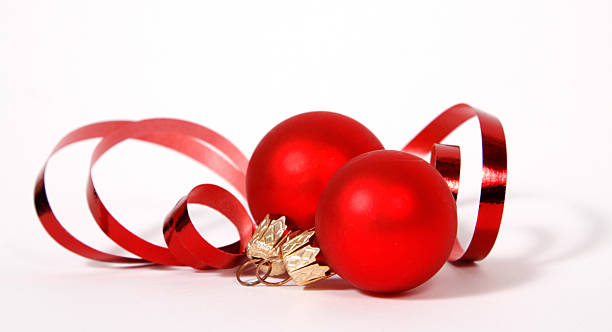 Christmas balls stock photo