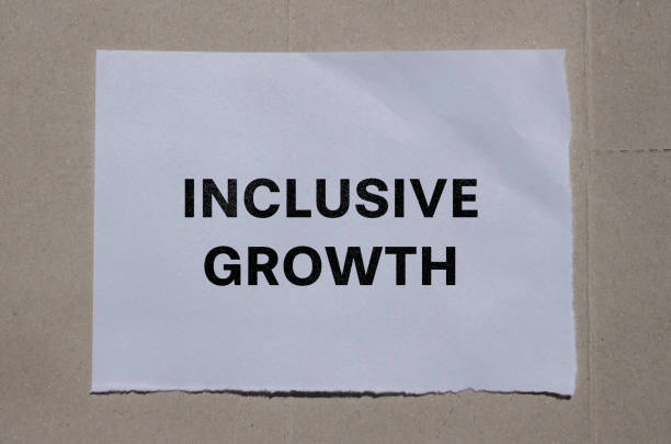 istock Inclusive growth lettering on ripped paper 1867231088