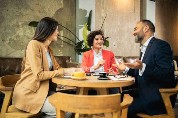 istock Group of business people having fun together during their coffee break 1867237272