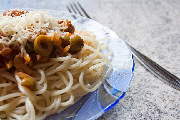 spaghetti stock photo