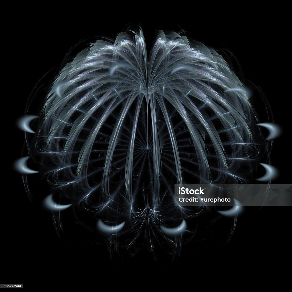 Abstract blue medusa - Foto de stock de Cúpula libre de derechos