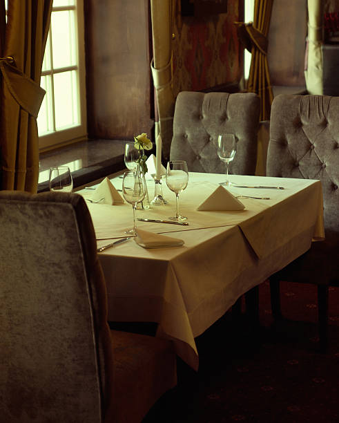 istock Photo presenting interior of luxury restaurant 186724024