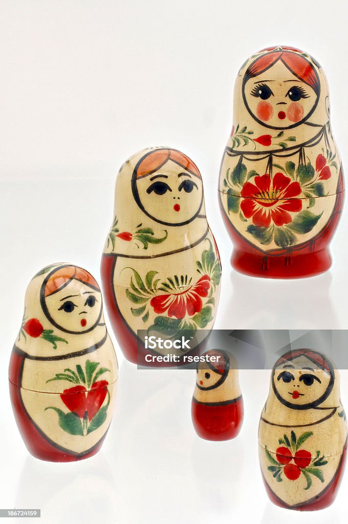 Poupées en bois russe matryoshka - Photo de Culture russe libre de droits