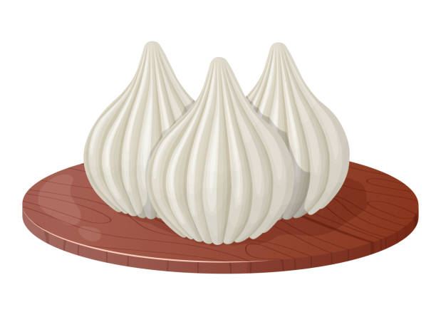 Modak. Indian sweet food. Festive Indian dumplings. Vector illustration