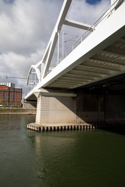 istock Bridge over the River Rhine with an overcast sky 1867248963