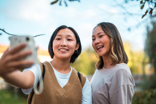istock Female Friends Taking Selfie for a Social Media Post 1867251129