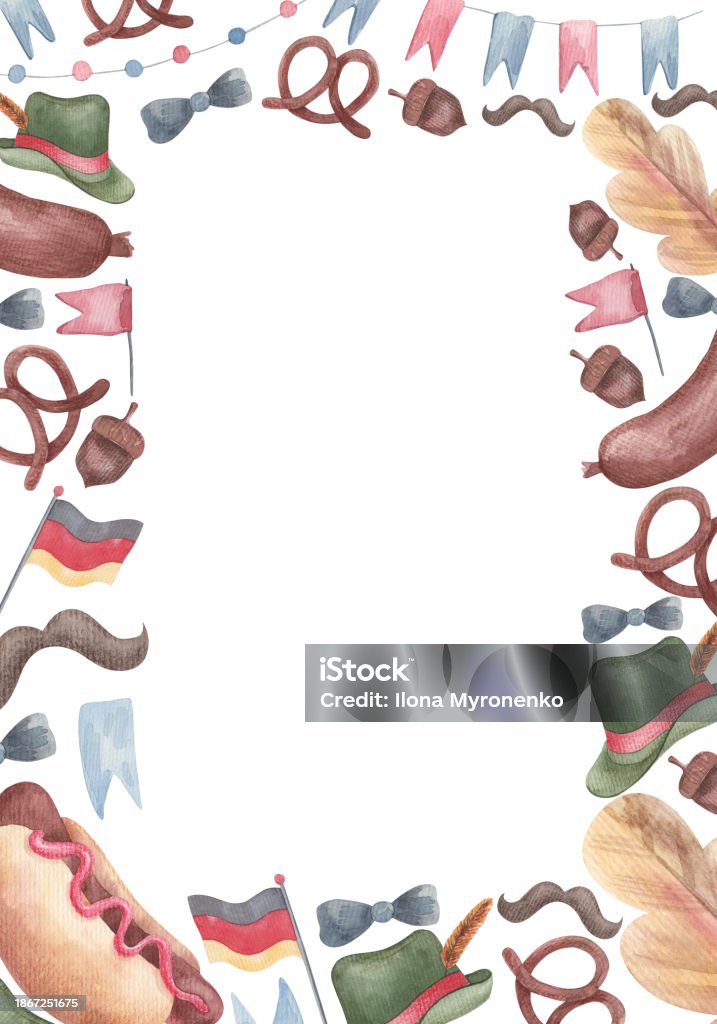 Alcohol Battle Frame Beer Fest Frame A4 Stock Illustration - Download Image Now - Alcohol ...