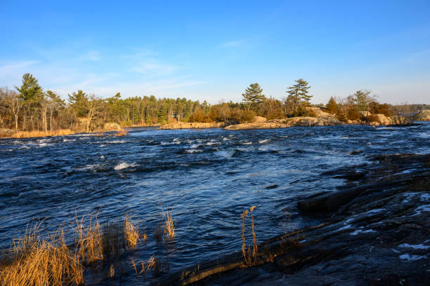 istock Burleigh Falls in evening sunlight, Ontatrio, Canada 1867253324