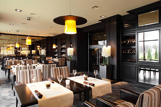 istock luxury restaurant in european style 186725546